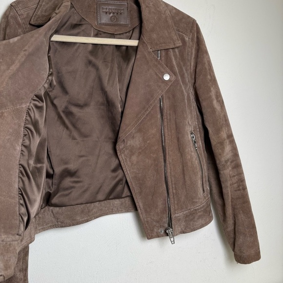 BLANK NYC Suede Moto Jacket Tan Taupe Light Brown Silver Hardware Small - Picture 7 of 16